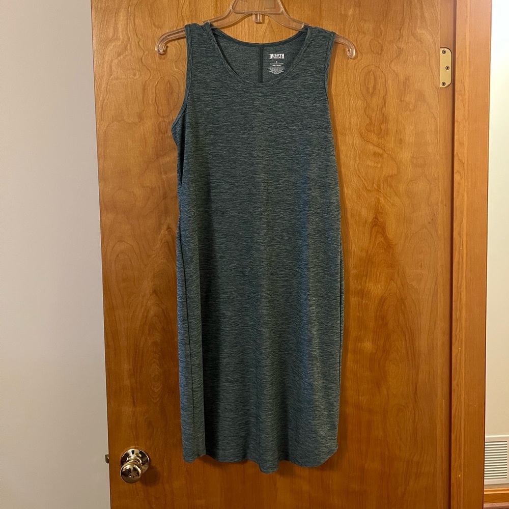 DULUTH Trading Co. Tank Dress Women's Stretch Scoop Neck Sleeveless Size Small